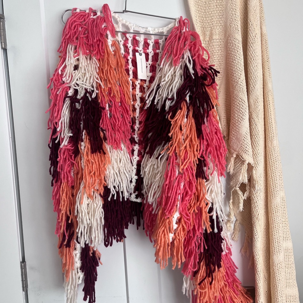 Anthropologie Shaggy Sweater Cardigan